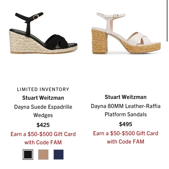 🔥🔥 Brand new STUART WEITZMAN espadrille size 7 retail $495 - Picture 5 of 5